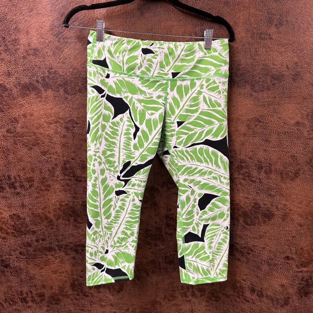 Alo Yoga Airbrush Leggings Palm Springs Glowstick Capri High‎ Waisted